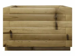 Clicnbuy Jardinera|Jardinera madera de pino impregnada 40x40x26,5 cm