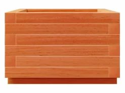 Jardinera madera maciza de pino marrón cera 40x40x26,5 cm^Clicnbuy Online