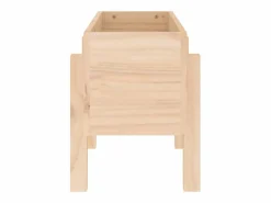 Clicnbuy Jardinera madera maciza de pino 62x30x38 cm Marru00f3n Sale