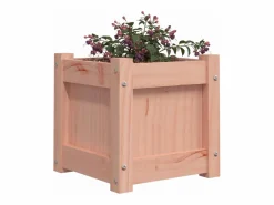 Clicnbuy Jardinera madera maciza de abeto Douglas 31x31x31 cm Marru00f3n New