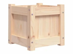 Clicnbuy Jardinera|Jardinera madera maciza de pino 31x31x31 cm