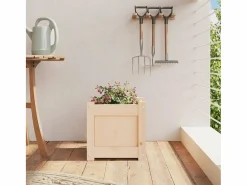 Clicnbuy Jardinera|Jardinera madera maciza de pino 31x31x31 cm