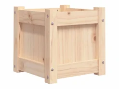 Clicnbuy Jardinera|Jardinera madera maciza de pino 31x31x31 cm