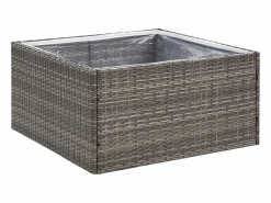 Jardinera ratán sintético 80x80x40 cm^Clicnbuy New