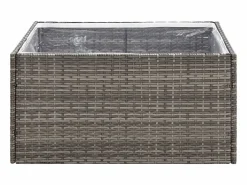 Jardinera ratán sintético 80x80x40 cm^Clicnbuy New