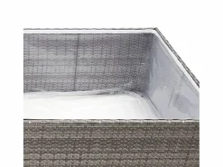 Jardinera ratán sintético 80x80x40 cm^Clicnbuy New