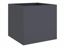 Jardineras 2 unidades acero laminado en frío antracita 49x47x46 cm^Clicnbuy Outlet