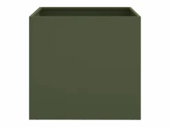 Clicnbuy Jardineras 2 unidades acero laminado en frío oliva 49x47x46 cm Verde Discount