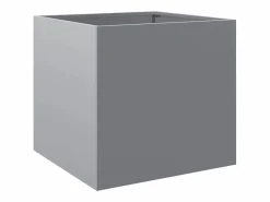 Clicnbuy Jardineras 2 unidades acero galvanizado 42x40x39 cm Plateado New