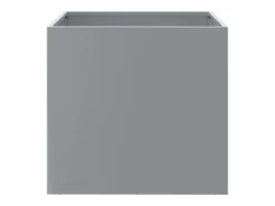 Clicnbuy Jardineras 2 unidades acero galvanizado 42x40x39 cm Plateado New
