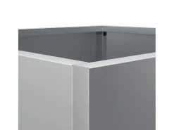 Clicnbuy Jardineras 2 unidades acero galvanizado 42x40x39 cm Plateado New