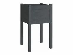 Jardineras 2 unidades madera maciza de pino 40x40x70 cm^Clicnbuy Online