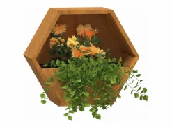 Clicnbuy Jardineras de pared 2 unidades acero corten oxidado 30x10x25 cm Marru00f3n Discount