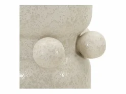 Jarrón bola cerámica blanca 16x28 cm^ Best