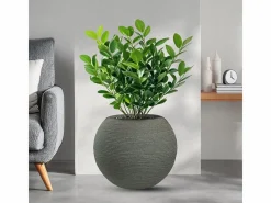 Jarrón|Jarrón de resina para plantas de interior y exterior, diseño esfera redonda d.40x33h Botticelli