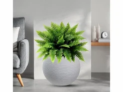 Jarrón|Jarrón de resina para plantas de interior y exterior, esfera de diseño redonda d.40x33h Botticelli