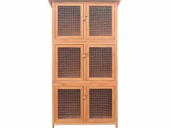 Jaula de animales conejera 6 habitaciones madera ES542252^ Outlet