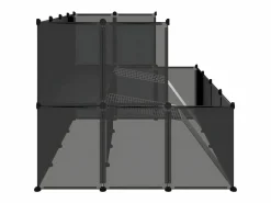 Jaula de animales pequeños 143x107x93 cm PP y acero ES622128 Negro Outlet