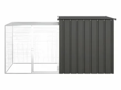 Jaula de gallinas acero galvanizado antracita 200x91x100 cm ES757479^ Clearance
