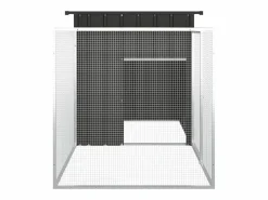 Jaula de gallinas acero galvanizado antracita 200x91x100 cm ES757479^ Clearance