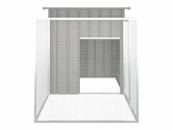 Jaula de gallinas acero galvanizado 200x91x100 cm ES946187 Gris Clearance