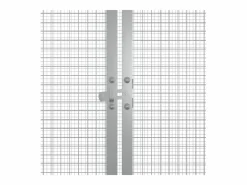 Jaula de gallinas acero galvanizado 200x91x100 cm ES946187 Gris Clearance