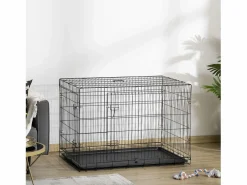 PawHut Transportín De Paseo Para Animales|Jaula de perro 106x68x76 cm