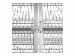 Jaula para conejos acero galvanizado 302,5x80,5x71 cm ES965806 Gris Outlet