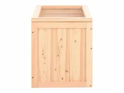 Jaula para hámster madera maciza abeto 60x35,5x42 cm ES878249^ Sale