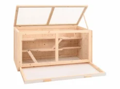 Jaula para hámster madera maciza abeto 104x52x54 cm ES109601 Marru00f3n Online