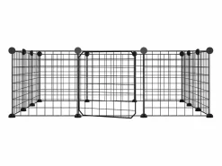 Transportín De Paseo Para Animales|Jaula para mascotas de 12 paneles puerta acero 35x35cm ES172043