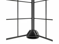 Jaula para mascotas de 20 paneles puerta acero 35x35 cm ES144531 Negro New