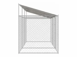 Clicnbuy Jaula para perro 600 x 200 x 256 cm Acero Galvanizado Plateado Online