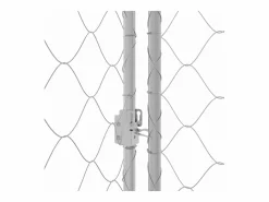 Clicnbuy Jaula para perro 600 x 200 x 256 cm Acero Galvanizado Plateado Online