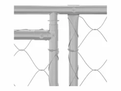 Clicnbuy Jaula para perro 600 x 200 x 256 cm Acero Galvanizado Plateado Online