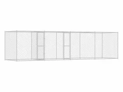 Jaula para perro 600 x 200 x 200 cm Acero Galvanizado^Clicnbuy