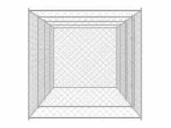 Jaula para perro 600 x 200 x 200 cm Acero Galvanizado^Clicnbuy