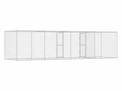Jaula para perro 600 x 200 x 200 cm Acero Galvanizado^Clicnbuy
