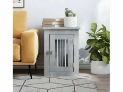 Transportín De Paseo Para Animales|Jaula para perros madera ingeniería hormigón 45x62x59 cm ES458084