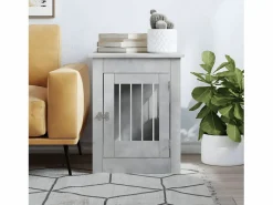 Jaula para perros madera ingeniería hormigón 55x80x68 cm ES539529 Gris Online