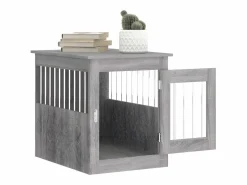 Jaula para perros madera de ingeniería Sonoma 55x75x65 cm ES151572 Gris Best