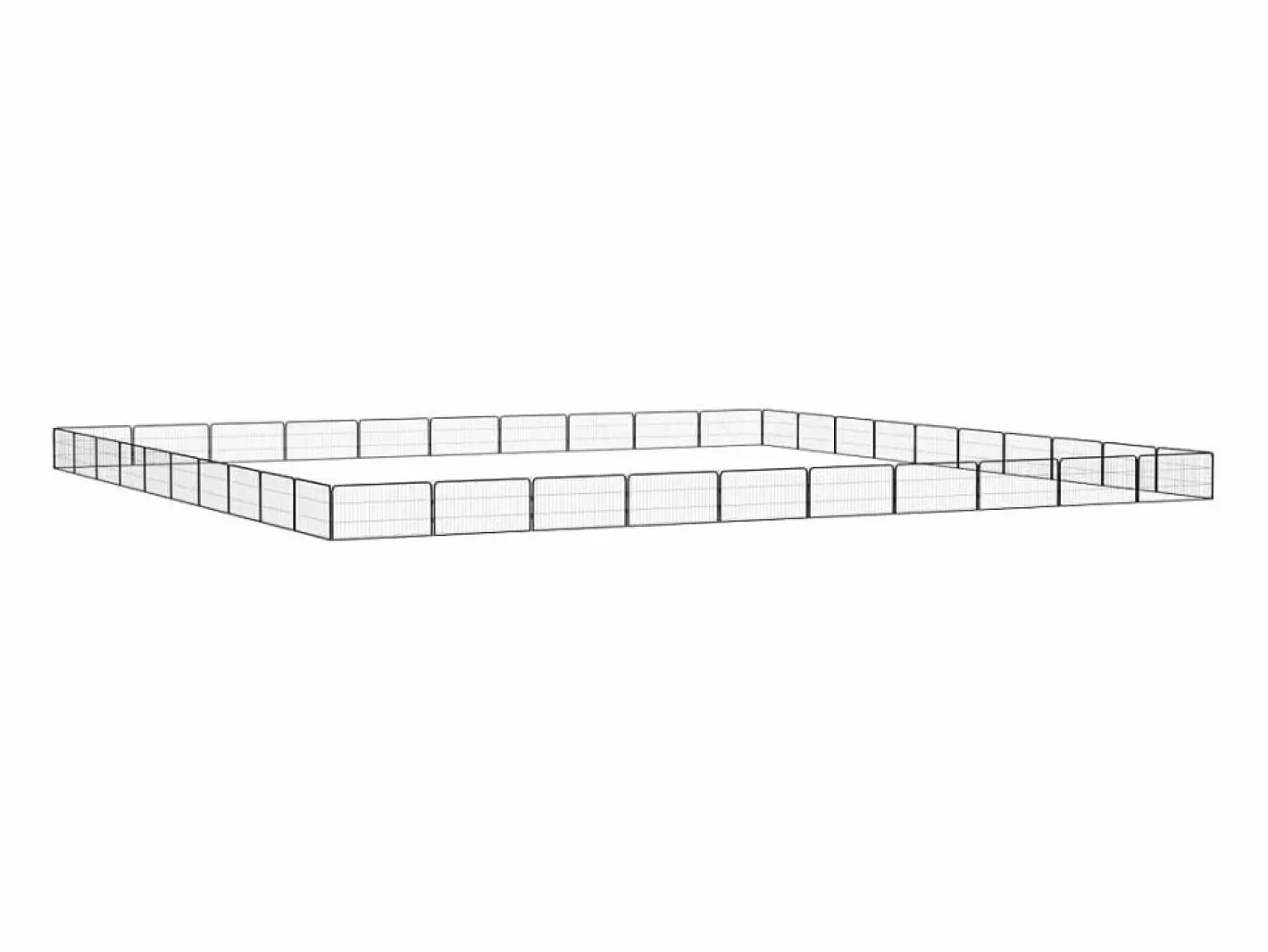 Jaula perros 40 paneles acero recubierto polvo 100x50 cm^Clicnbuy Clearance