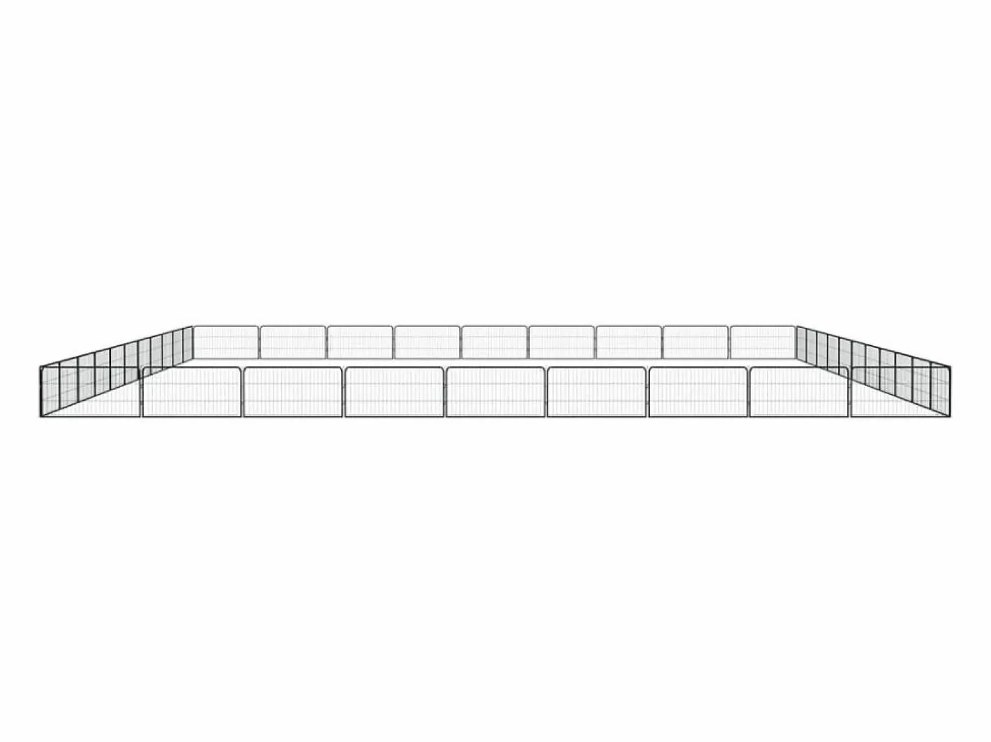 Jaula perros 40 paneles acero recubierto polvo 100x50 cm^Clicnbuy Clearance