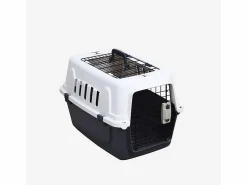 AHD Jaula transportín rígido para animales con almohadilla 40 x 58 x 38 Rexxy L Multicolor Best