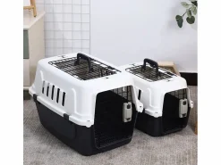 AHD Jaula transportín rígido para animales con almohadilla 40 x 58 x 38 Rexxy L Multicolor Best