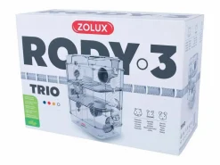 ZOLUX Jaula trío Rody para pequeños roedores Blanco New