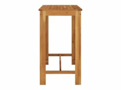 Garden Furniture Jean-Alphonse Mesa alta de jardín madera maciza de acacia 120x60x105 cm Marru00f3n Best