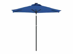 Garden Furniture Sombrilla|Jeanerette Sombrilla de jardín con poste de acero azul 225x225x212 cm