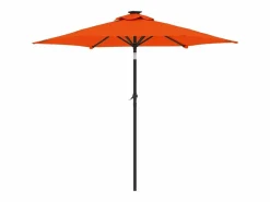 Jeanerette Sombrilla de jardín con poste de acero terracota 225x225x212 cm^Garden Furniture Hot