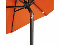 Jeanerette Sombrilla de jardín con poste de acero terracota 225x225x212 cm^Garden Furniture Hot